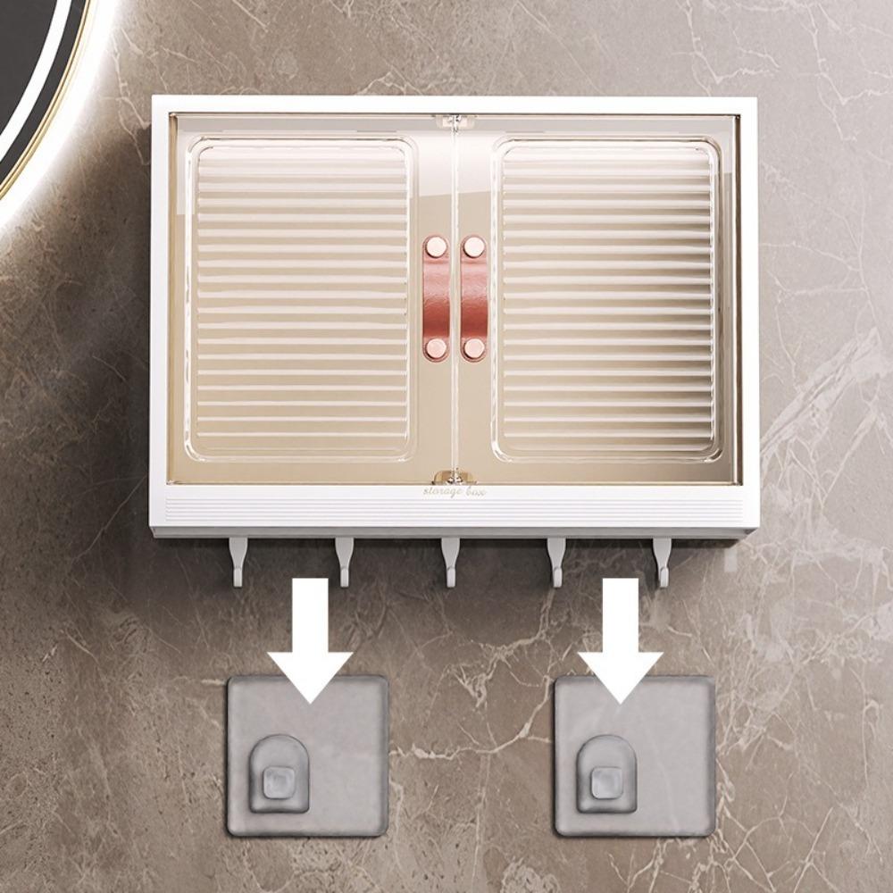 Пылезащитный ящик для хранения косметики Прозрачная стойка для хранения косметики Новая полка для хранения в ванной