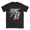 Men's T-Shirts Game Mega Robot Man Leisure Pure Cotton Tees Short Sleeve  T Shirt Round Collar Clothes Printed