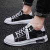 Fashion Men's Shoes Canvas Summer Breathable Comfortable Men Lace-up Sneakers 2024 Casual Walking Flats Trendy Man Vulcanized Shoes
