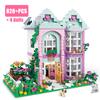 Friends City House Summer Holiday 3 Styles Villa Castle Building Blocks Sets Figures Garden DIY Toys for Kids Girl Birthday Gift