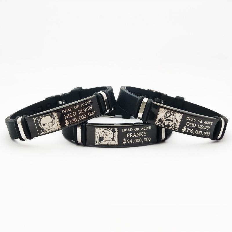 Модный унисекс цельный ремешок на запястье креативный периферийный Луффи Зоро тот же для женщин мужчин подарок на день рождения модные мультяшные ювелирные изделия аксессуары
