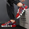 Трендовые повседневные кроссовки с граффити унисекс для активного отдыха дышащие нескользящие мужские туфли для скейтбординга модные красные туфли на плоской подошве из вулканизированной кожи для женщин