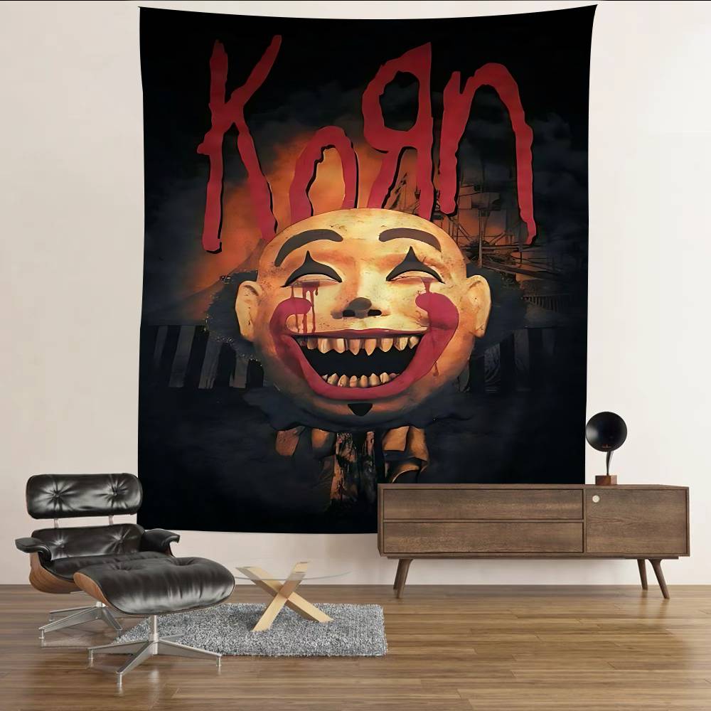 Рок-группа K-Korn Аниме Гобелен Хиппи Цветок Настенные Ковры Декор Комнаты в Общежитии Дешевые Хиппи Настенное Украшение
