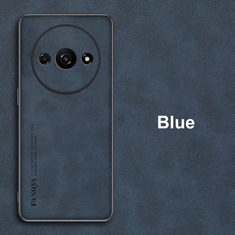 Для Redmi A3 A3X 4G Чехол Роскошный Чехол для телефона из ПУ кожи Для Xiaomi Poco C61 RedmiA3 Задняя крышка Матовый силикон Полная защита