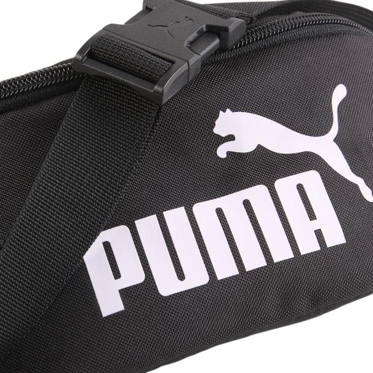 Puma Phase 2L Логотип Регулируемый плечевой ремень Сумка на пояс Унисекс поясная сумка Черный Белый 09116501
