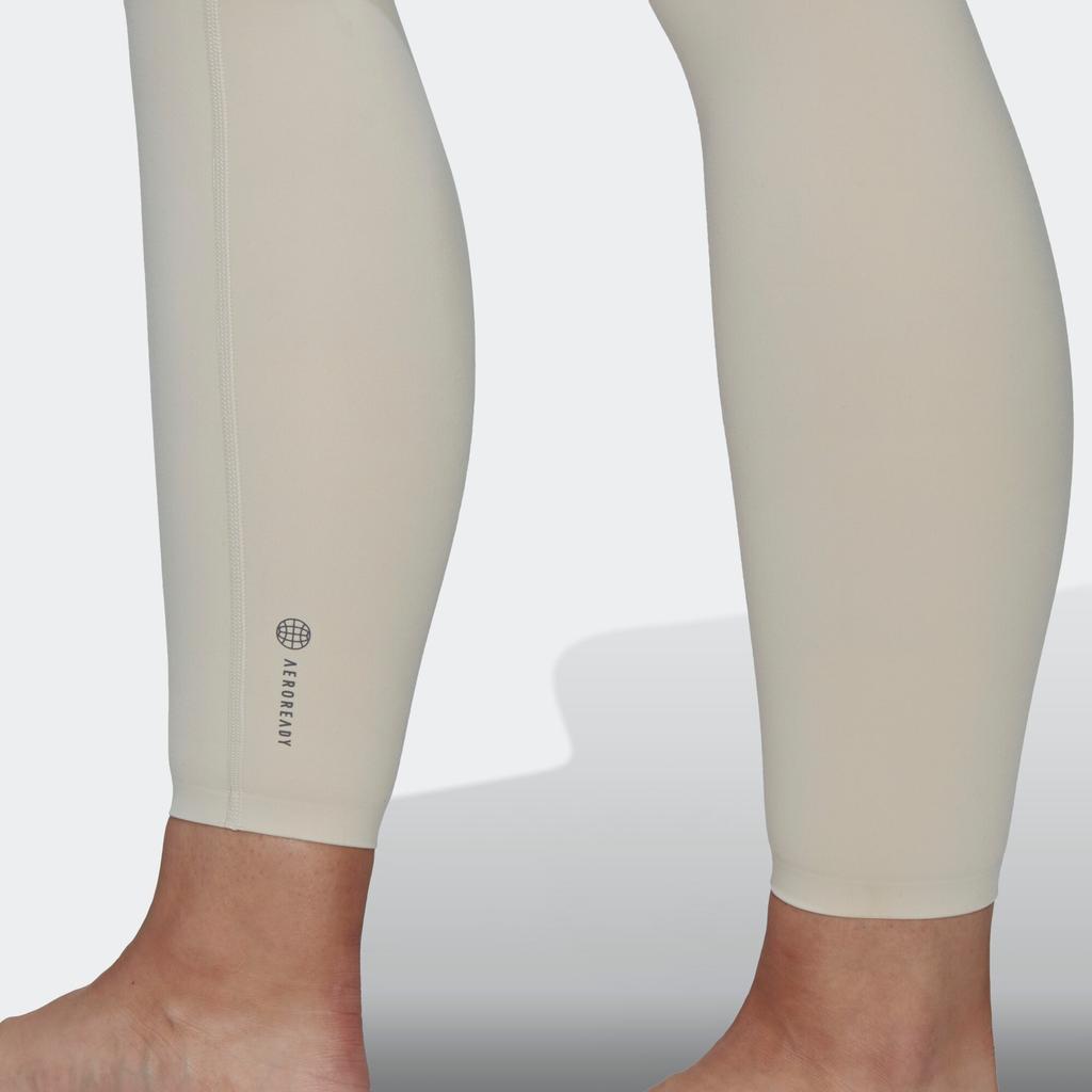 (WMNS) adidas Yoga Luxe Studio Extra High Rise 7/8 Leggings Asia Sizing 'White' Women's HK6605