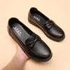 British Retro Thick Soled Shoes for Women Black Soft Soled Flat Shoes Classic Anti Slip Fashion Spring Autumn New Styles