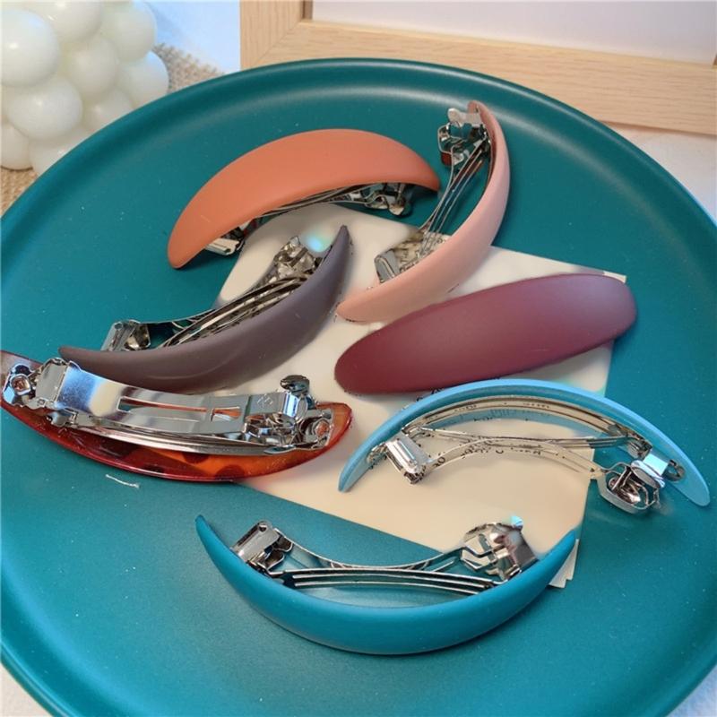 6 шт. Пружинный зажим для волос для женщин Французские стили Держатель для волос Зажим для волос Подходит для тонких Густых волос Элегантные украшения для волос