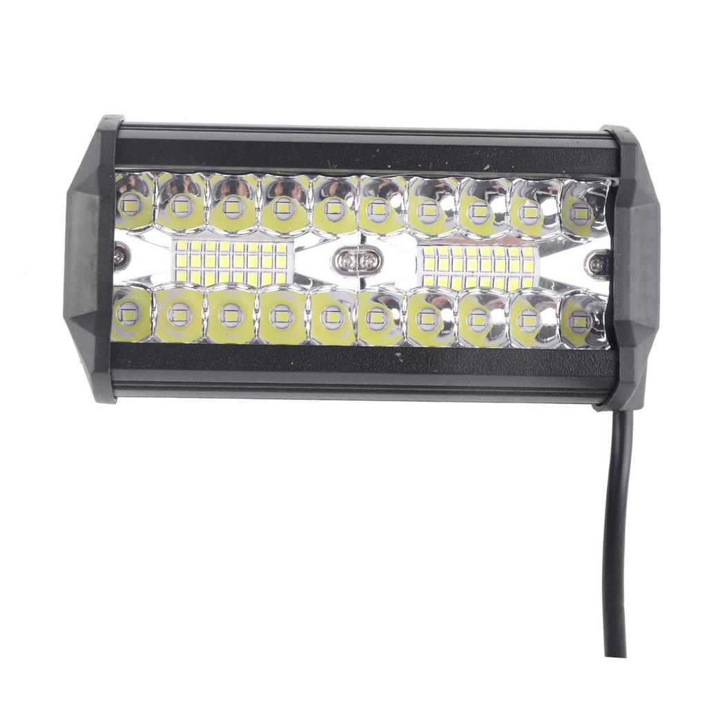 7-дюймовый автомобильный светодиодный рабочий фонарь 120 Вт 3-линейный водонепроницаемый универсальный рабочий прожектор для внедорожника грузовика