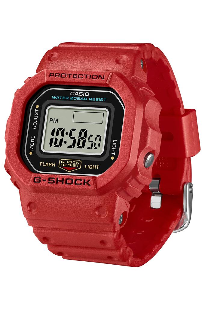 Casio Nano Made with Environmentally Friendly Red G-SHOCK Watch, Materials, DWN-5600-4JR, Men's,