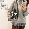 New Harajuku Girl Cute Bag Female Retro Cow Canvas Bag Student Messenger Bag
