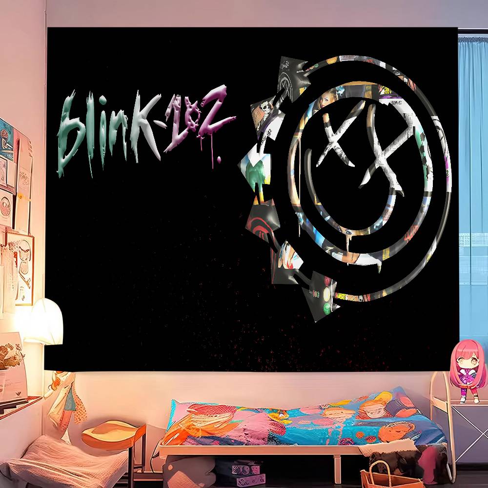 BBLINK182 Band Hippie Wall Hanging Tapestries Bohemian Wall Tapestries Mandala INS Home Decor