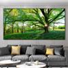 Landscape Pictures Green Tree Canvas Painting Forest Posters and Prints Wall Art Giant Trees Pictures for Living Room Home Decor
