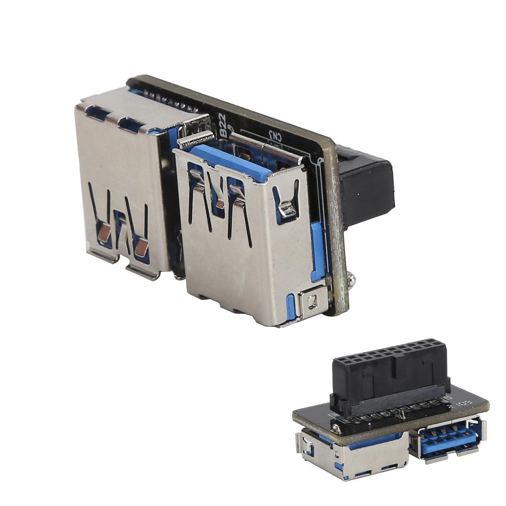 Адаптер 20Pin на USB 3.0 Разветвитель-конвертер 19Pin 2 порта A Разъем-мама Материнская плата