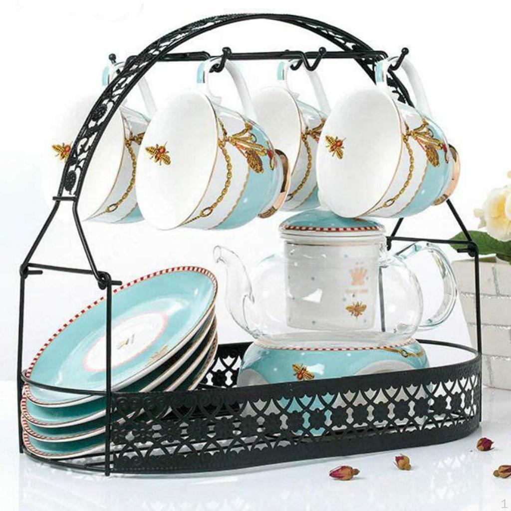 Кружка для кофе и Держатель для чашки Стенд Органайзер для посуды Железная сушилка Стеллаж для хранения Сушилка Крючок для