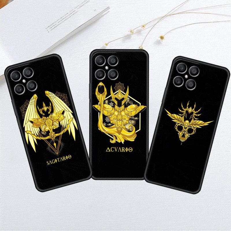 Чехол с логотипом аниме Рыцари Зодиака для Honor X8 X8a 90 X9a 8X 70 50 20 Magic5 Pro 9X P60 P50 Черный Мягкий Чехол для Телефона