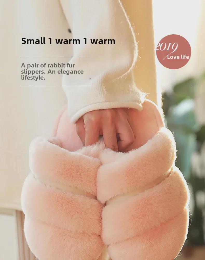 Плюшевые домашние тапочки: Теплая, нескользящая хлопковая обувь для мужчин и женщин — идеально подходит для осени и зимы