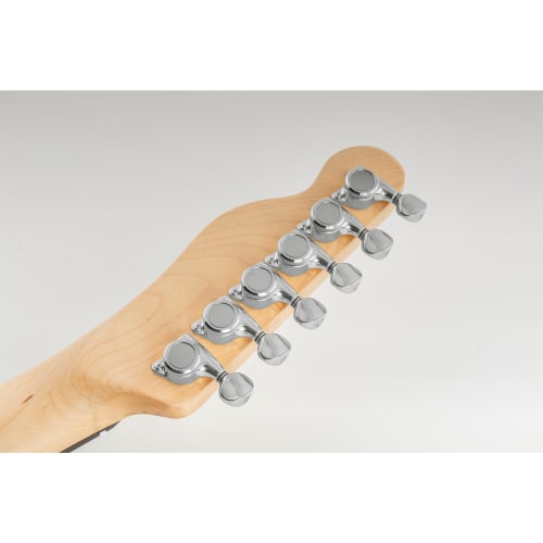 Колки Musiclily Pro с фиксацией для 6-струнных электрогитар ST Strat/TL Telecaster, хромированные овальные кнопки