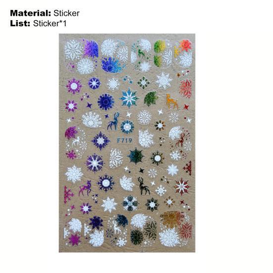 Наклейки для маникюра, декоративные яркие бумажные наклейки для ногтей, рождественские подарки, наклейки для дизайна ногтей, блестящая фольга, декор, маникюрная наклейка для женщин