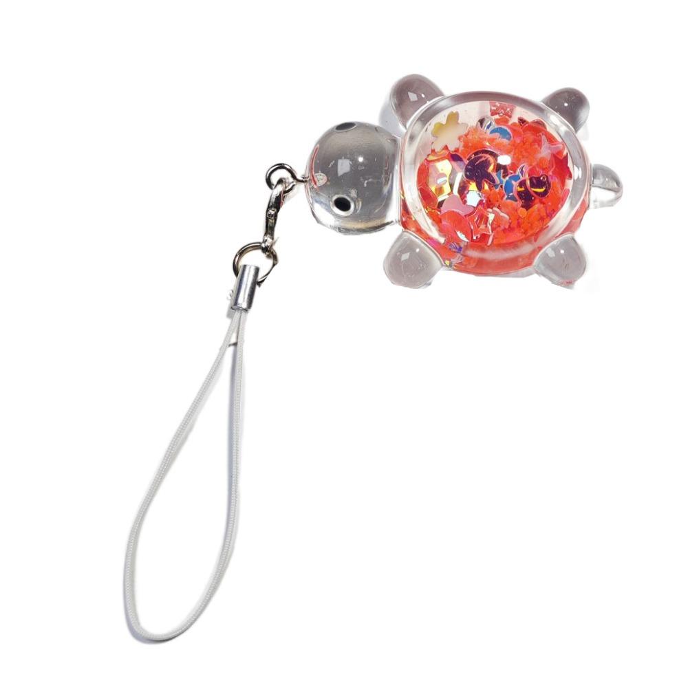 Прозрачный брелок для телефона в виде черепахи, подвеска, подвеска, маленькая черепаха, ремешок для телефона, подарок для девочки