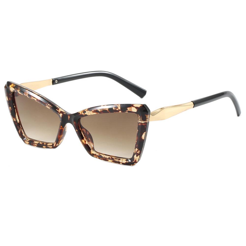 Retro Luxury Leopard Print Cat Eye Women'S Sunglasses Gradient Candy Color Shades Outdoor Design Men Sun Glasses Uv400