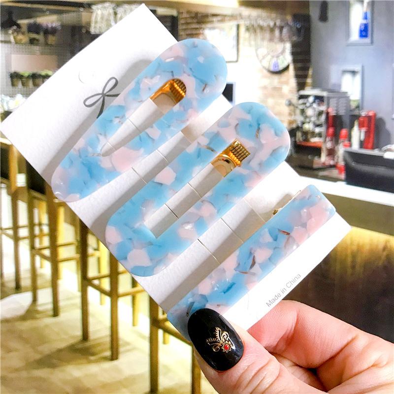 Корейский модный красочный ацетатный комплект из 3 шт./компл., набор заколок для волос, шпилька для женщин и девочек, заколки, аксессуары, ювелирные изделия, заколка для волос, головной убор