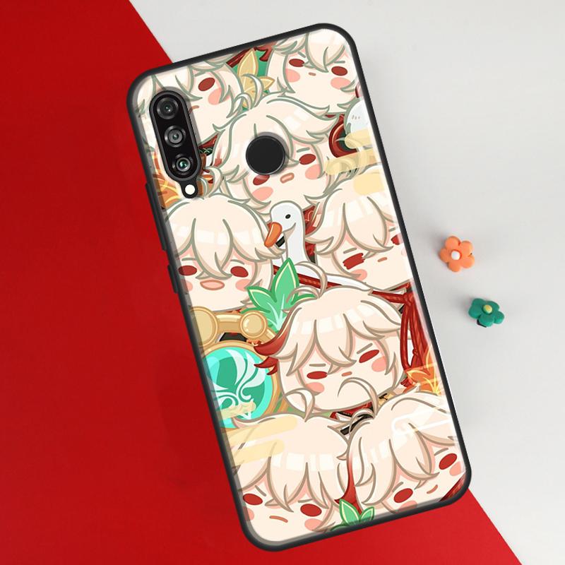 Милый мультяшный чехол Genshin Impact для Huawei Honor 50 P20 P30 P40 P50 Pro Lite P Smart Z 2019 2021 Nova 5T Чехол для телефона