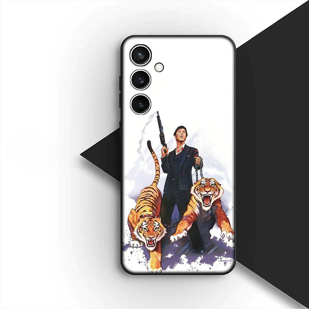 Phone Cover for Motorola Moto G86 G57 E14 E15 G14 G34 G35 G84 G24 A54 G15 Power E22 Soft Silicone Case S-Scarfaces Wallpaper