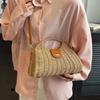 Women Summer Woven Shell Tote Bag Female Handmade Top-Handle Bags Handbags For Women Luxury Designer Beach Purse KTY
