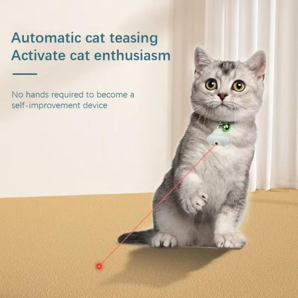 Интерактивный ошейник для дразнения кошек, перезаряжаемый лазерный ошейник для кошек, игровая лазерная игрушка для кошек для котят и собак