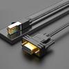 4.92 фута Сверхпрочный последовательный кабель RJ45 - DB9Pin (папа) Металлические разъемы Линия передачи данных Для консолей Улучшает соединение