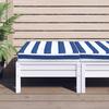Pallet Cushion Blue & White Striped 60 x 60 x 8 cm Oxford Fabric