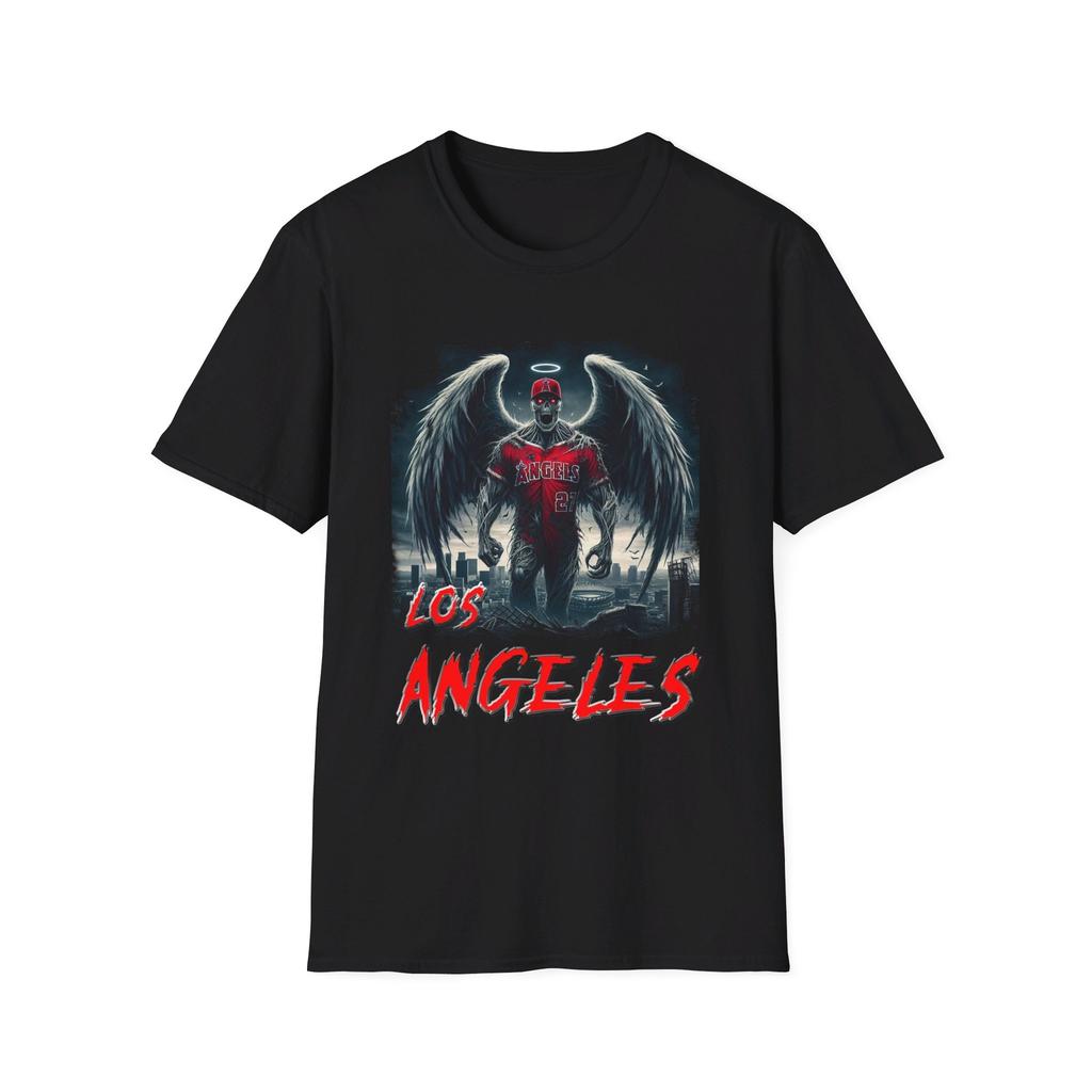 Футболка LA Angels Horror Mashup - Ужасающая фанатская одежда для болельщиков Angels