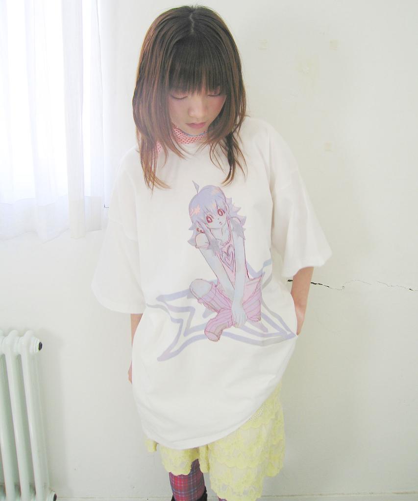 NICEGHOSTCLUB Star Girl Big Big Tee_White(Ng2Gmut522A)