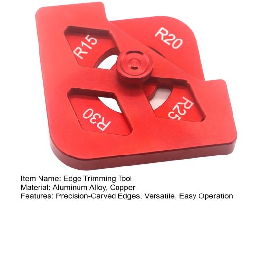 Инструмент для обрезки кромок Шаблоны для фрезерования Алюминиевый сплав R-образный уголок T-образный уголок Шаблон для формирования кромок Угловой зажим