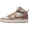 Кроссовки Court Borough Mid top для скейтбординга Белый Коричневый Унисекс Детские CD7782-125