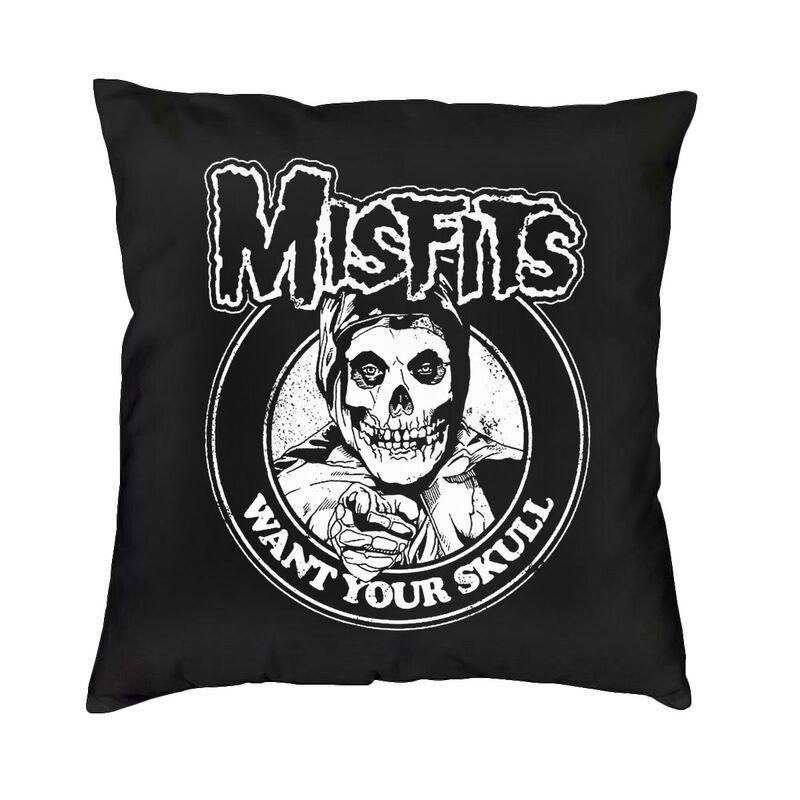Misfits Хоррор Панк-Рок Группа Хэллоуин Наволочка для Дивана Роскошная Наволочка Бархатная Наволочка
