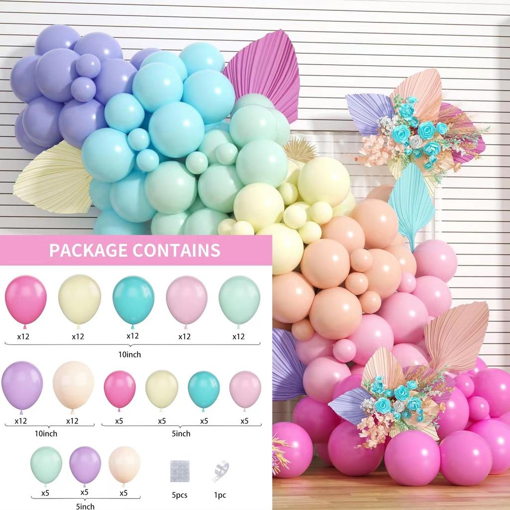 Набор воздушных шаров Арка из воздушных шаров макаронс Набор для украшения на день рождения Композиция Цепочка из воздушных шаров