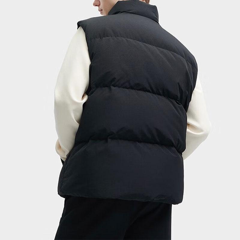 Fila Логотип Принт На Подкладке Свободный Пуховый Жилет Унисекс Жилеты Черный F51U349903FBK