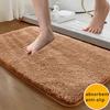 Non-Slip Absorbent Microfiber Bath Rugs, Soft Foot Mat, Luxury Bathroom Rug, Floor Carpet, Quick Drying