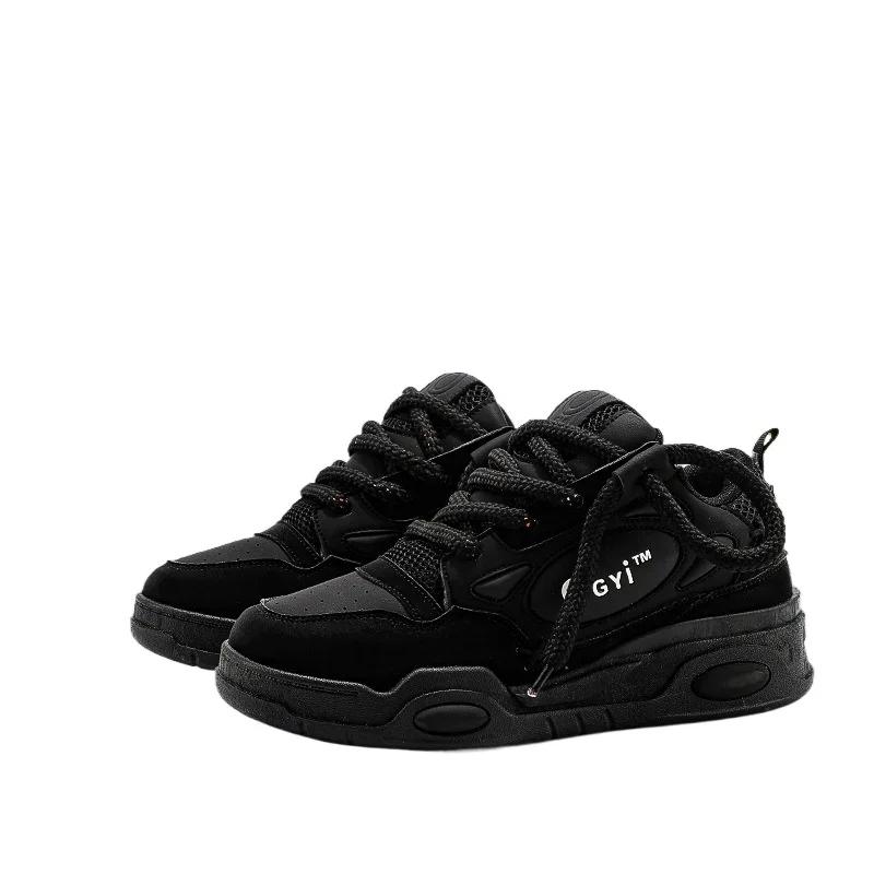 Модная мужская обувь, новинка 2024 года, осенние кожаные мужские кроссовки в стиле ретро, дышащая женская повседневная обувь для скейтбординга, оригинальная дизайнерская обувь для мужчин