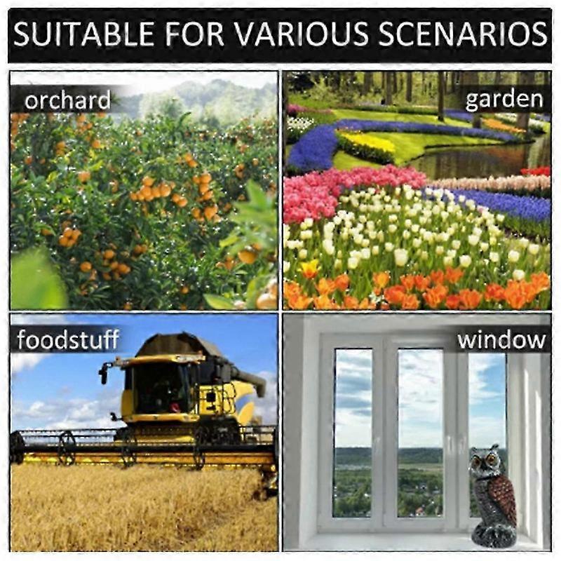 Owl Scare Control Devices With 360 Swivel Fake Owl Decoy Owl Bird Deterrent Garden Decoration B