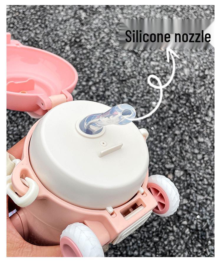 Креативный стакан с трубочкой Tritan в виде самолета для мальчиков - Безопасный, прочный, дизайн кроссбоди