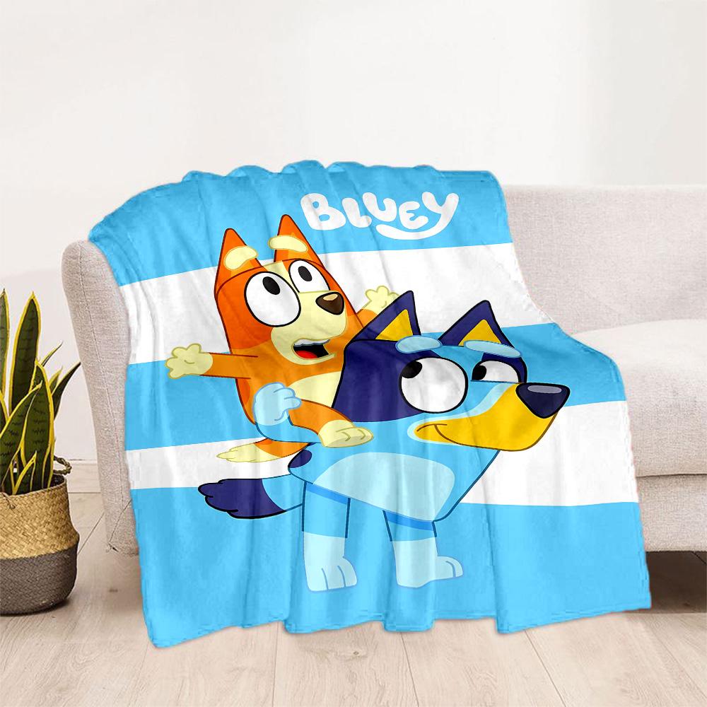 Bluey Adventure Blanket Soft & Cozy Throw For Sofa Couch Office Bed Picnics All-Season Use Modern Unique Gift for Family and Friends Y23
