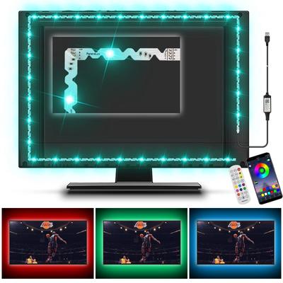 Светодиодная лента PaneraLux для подсветки телевизора с RGB, ИК-управлением через приложение, цветом, музыкой, сильным клеем, высокой яркостью для и праздничных украшений, питание от USB, 3 м,