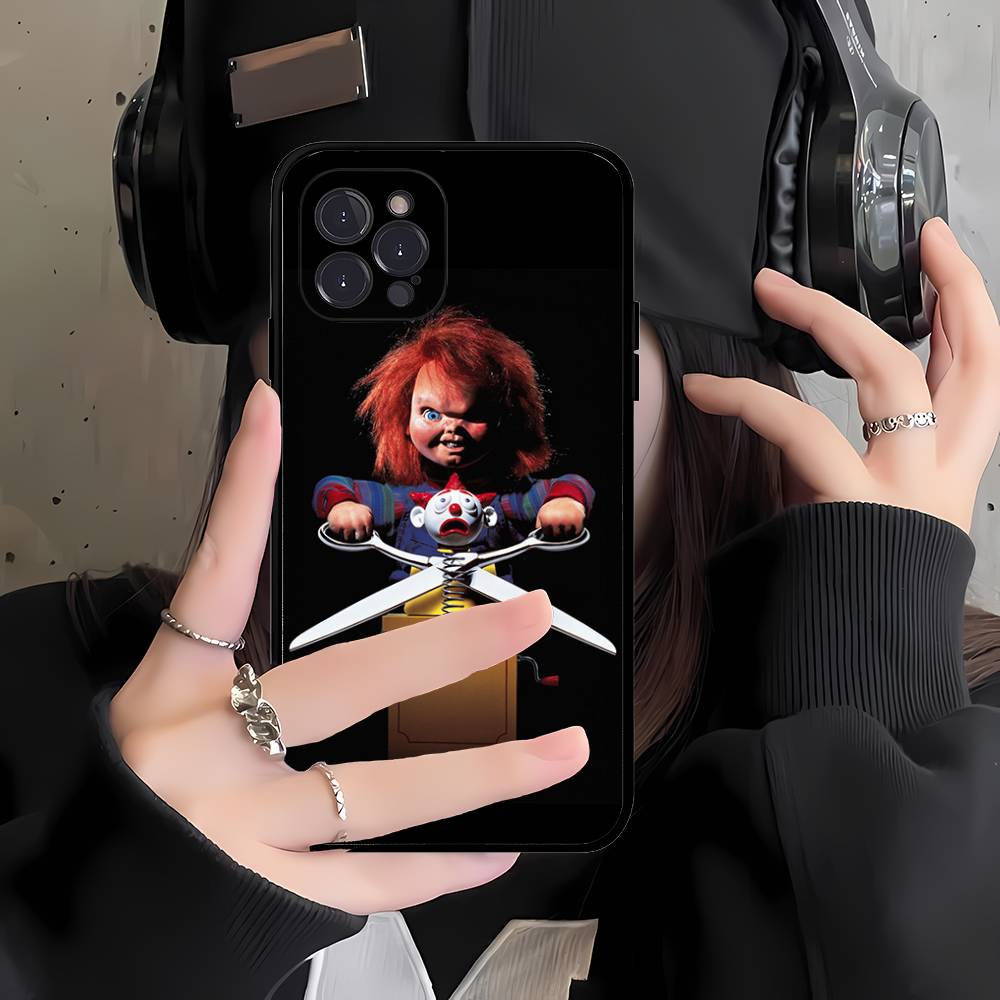Чехол для телефона с куклой Чаки из фильма ужасов Для iPhone 17 16 15 14 13 12 Mini 11 Pro Max Мягкий силиконовый чехол