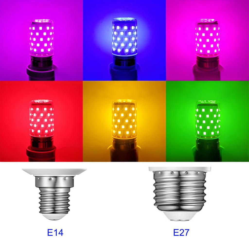 LED Red Green Yellow Pink Purple Blue Light Bulb E27 E14 True Power 5W 85-265V Holiday Night Light Christmas Light Bulb