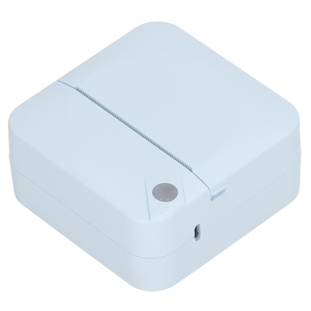 Mini Printer Student Blue Mini Pocket Portable Bluetooth Thermal Printer for Wrong Questions Notes P