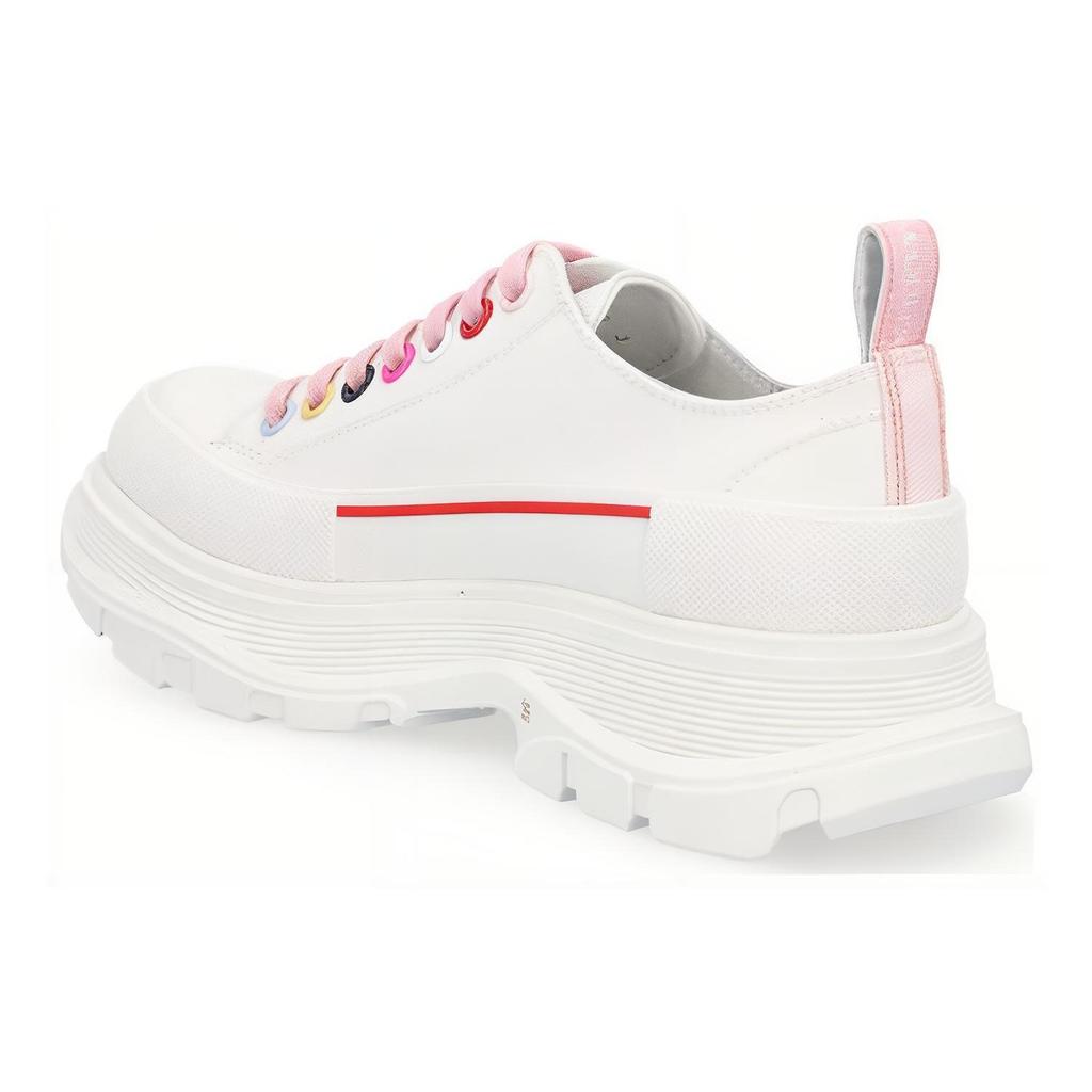 Alexander Mcqueen Кеды на шнуровке Tread Slick Low Белые Мульти Женские 611705W4MVV9650
