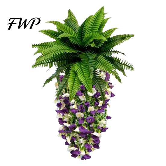 Indoor Outdoor Fake Plants Hanging Plants, UV Resistant Vines, Artificial Ivy Lifelike Silk Flower Decor Faux Bedroom Living Room Boho Wall